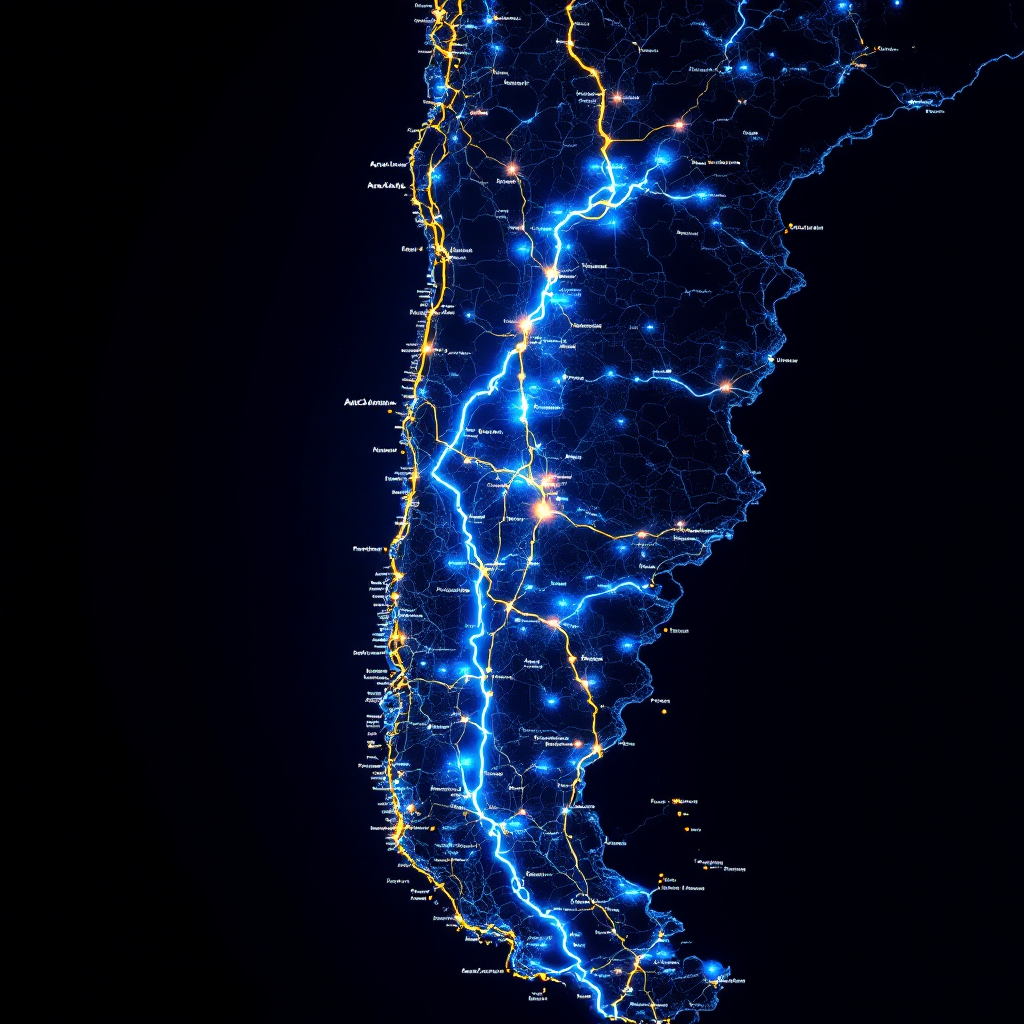 Mapa de Chile con cobertura de MARAFLETES